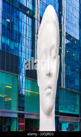 Skulptur Träumen von Jaume Plensa, Toronto, Kanada Stockfoto