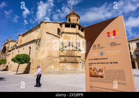 Kirche San Pablo, Monumentalkomplex der Renaissance. Úbeda, Provinz Jaén, Andalusien, Spanien Stockfoto