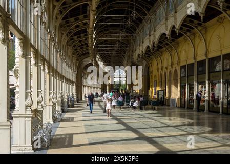 Kurkolonnaden in Marienbad/Mariánské Lázne (Tschechische Republik) Stockfoto