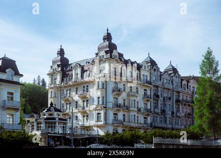 Historische Gebäude in Marienbad/Mariánské Lázne (Tschechische Republik) Stockfoto