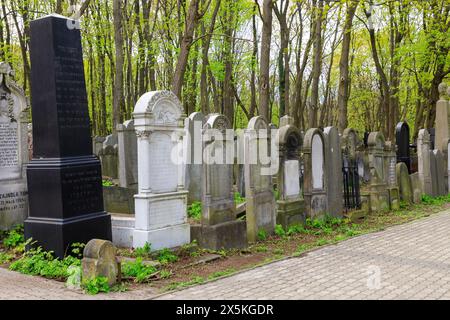 Jüdischer Friedhof in der Okopowa-Straße. Größter jüdischer Friedhof der Welt, gegründet 1806. Massengräber von Opfern des Warschauer Ghettos (Holocaust des Zweiten Weltkriegs). (Nur Für Redaktionelle Zwecke) Stockfoto