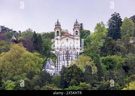 Portugal, Braga. Heiligtum unserer Lieben Frau von Sameiro. Stockfoto