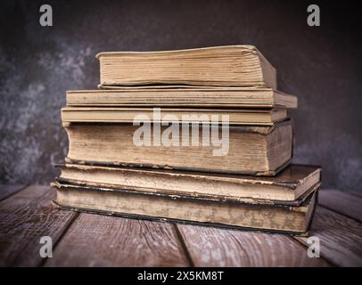 Willow Catkins Wegen Eines Alten Buches Stockfoto