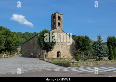 Kirche Sant Climent de Taüll. Romanische Kunst, Boí-Tal, Katalonien, Spanien Stockfoto