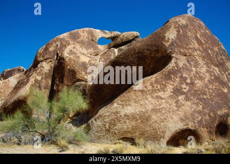 Hayfield Road Off-Rampe, Mojave Desert, Kalifornien Stockfoto