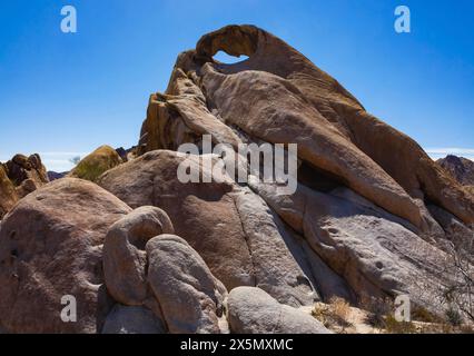 Hayfield Road Off-Rampe, Mojave Desert, Kalifornien Stockfoto