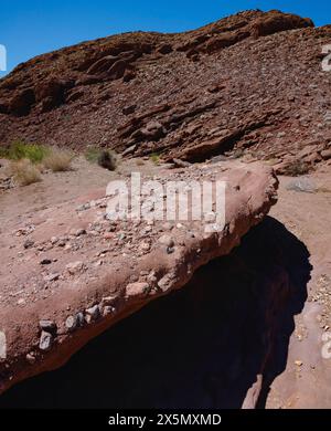 Blick auf die Orocopia Mountain Wilderness Area, Colorado Desert, Kalifornien Stockfoto