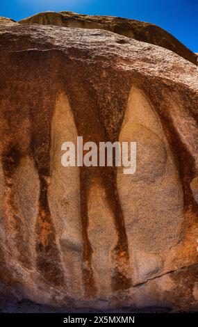 Hayfield Road Off-Rampe, Mojave Desert, Kalifornien Stockfoto