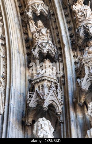 Die Details des Kölner Doms Stockfoto