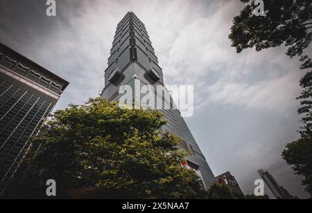 Taipei 101 Gebäude, World Financial Center, Taipei, Taiwan Stockfoto