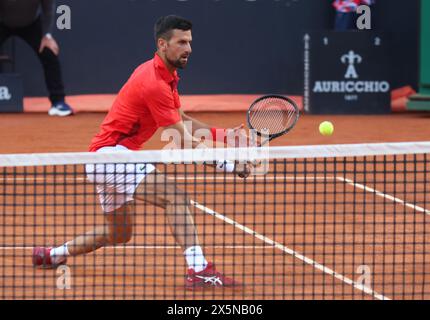Rom, Italien. Mai 2024. Rom - Tennis, Rom, Internazionali d'Italia BNL, Novak Djokovic, 10. Mai 2024. Foto Felice Calabro' Editorial Usage Only Credit: Independent Photo Agency/Alamy Live News Stockfoto