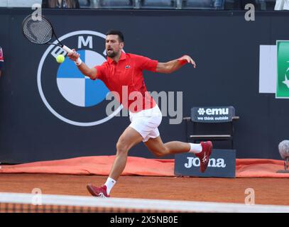Rom, Italien. Mai 2024. Rom - Tennis, Rom, Internazionali d'Italia BNL, Novak Djokovic, 10. Mai 2024. Foto Felice Calabro' Editorial Usage Only Credit: Independent Photo Agency/Alamy Live News Stockfoto