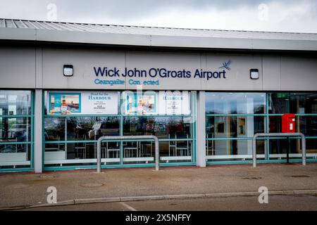 Wick John O’Groats Airport in Wick, Caithness Bilddatum: Donnerstag, 9. Mai 2024. Stockfoto