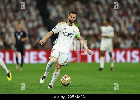 Madrid, Spanien. Mai 2024. Nacho (Real) Fußball/Fußball : Halbfinale der UEFA Champions League 2. Legspiel zwischen Real Madrid CF 2-1 FC Bayern München im Estadio Santiago Bernabeu in Madrid, Spanien . Quelle: Mutsu Kawamori/AFLO/Alamy Live News Stockfoto