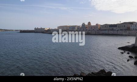 Siracusa, östliche Küste. Stockfoto