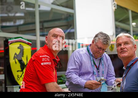 Scuderia Ferrari mit einer einmaligen Lackierung für Miami GP 2024 - 70. Jahrestag von Ferrari America - Jock Clear während FORMEL 1 KRYPTO. COM MIAMI Stockfoto