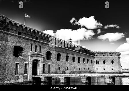 Eintritt zum Fort Jefferson im Dry Tortugas National Park Stockfoto