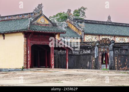 Pavillon des alten Kaiserpalastes, Hue, Vietnam, Vietnam Stockfoto