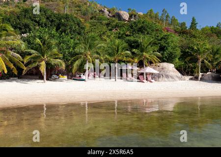 Strand in Sao Bien, Provinz Ninh Thuan, Vietnam Stockfoto