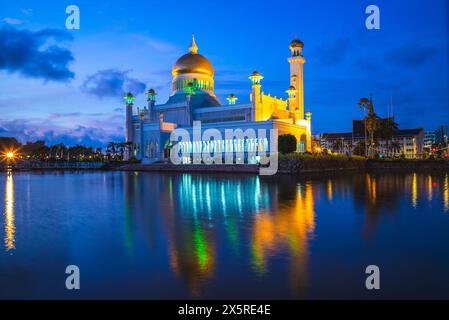 Omar Ali Saifuddien Moschee in Bandar Seri Begawan, Brunei Darussalam Stockfoto