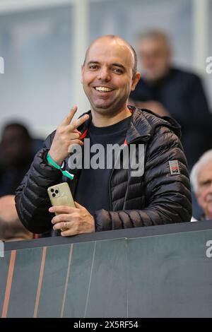 Bergamo, Italien, 9. Mai 2024. Während des Spiels zwischen Atalanta und Olympique Marseille für das Halbfinale der UEFA Europa League im Gewiss-Stadion in Bergamo. Stockfoto