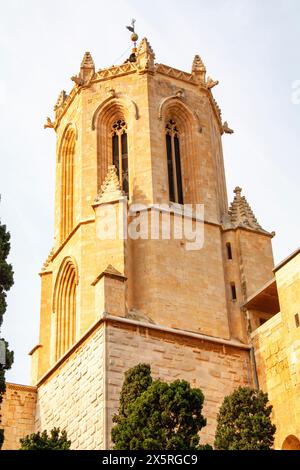 Tarragonas Kathedrale Saint Thecla, erbaut von 1170 bis 1331 in einer Mischung aus romanischen und gotischen Stilen Stockfoto