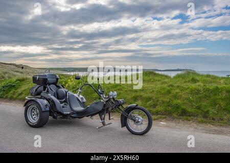 Spendenaktion Truck, Car, Tractor Run am Long Strand Rosscarbery, zu Hilfe von West Cork Underwater Search and Rescue Mai 2024 Stockfoto