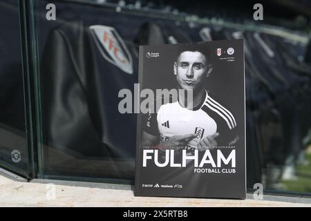 Craven Cottage, Fulham, London, Großbritannien. Mai 2024. Premier League Football, Fulham gegen Manchester City; Spieltagesprogramm Guthaben: Action Plus Sports/Alamy Live News Stockfoto