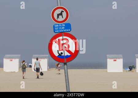 Oostduinkerke, Belgien. Mai 2024. Die Menschen genießen die Sonne an der belgischen Küste in Oostduinkerke, Freitag, den 10. Mai 2024. BELGA FOTO NICOLAS MAETERLINCK Credit: Belga News Agency/Alamy Live News Stockfoto