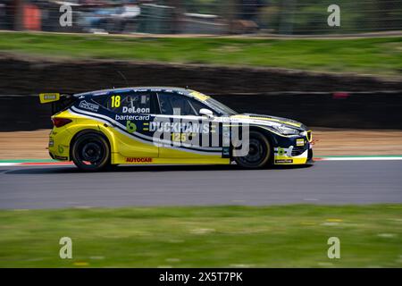 Daryl Deleon 18 Unlimited Motorsport Free Practice 2 Brands Hatch Indy während der BTCC British Touring Car Championship in Brands Hatch Indy, Longfield, England am 11. Mai 2024. Foto von Chris Williams. Nur redaktionelle Verwendung, Lizenz für kommerzielle Nutzung erforderlich. Keine Verwendung bei Wetten, Spielen oder Publikationen eines einzelnen Clubs/einer Liga/eines Spielers. Quelle: UK Sports Pics Ltd/Alamy Live News Stockfoto