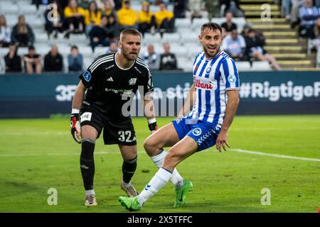 Odense, Dänemark. Mai 2024. Bashkim Kadrii (9) von ob wurde während des 3F Superliga-Spiels zwischen Odense BK und Lyngby BK im Nature Energy Park in Odense gesehen. (Foto: Gonzales Photo/Alamy Live News Stockfoto