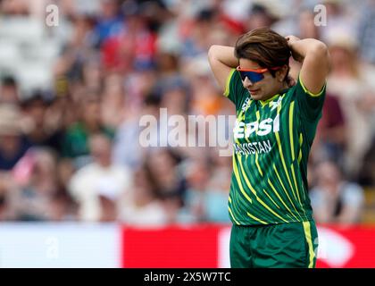 Pakistans Nida dar beim ersten IT20-Spiel der Frauen in Edgbaston, Birmingham. Bilddatum: Samstag, 11. Mai 2024. Stockfoto