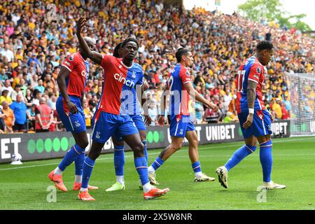 Molineux Stadium, Wolverhampton, West Midlands, England. Mai 2024; Molineux Stadium, Wolverhampton, West Midlands, England; Premier League Football, Wolverhampton Wanderers versus Crystal Palace; Credit: Action Plus Sports Images/Alamy Live News Stockfoto