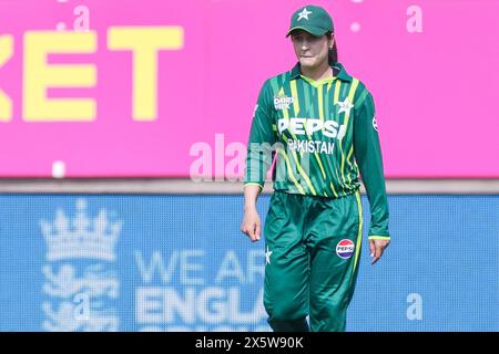 Birmingham, Großbritannien. Mai 2024. Natalia Parvalz aus Pakistan während des 1. IT20-Spiels der Frauen der Vitality Women zwischen England Women und Pakistan Women am 11. Mai 2024 im Edgbaston Cricket Ground in Birmingham, England. Foto von Stuart Leggett. Nur redaktionelle Verwendung, Lizenz für kommerzielle Nutzung erforderlich. Keine Verwendung bei Wetten, Spielen oder Publikationen eines einzelnen Clubs/einer Liga/eines Spielers. Quelle: UK Sports Pics Ltd/Alamy Live News Stockfoto