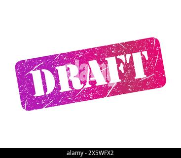 Entwurf Stempel Symbol, Etikett Aufkleber Zeichen Taste, Text Banner Vektor Illustration . Stock Vektor