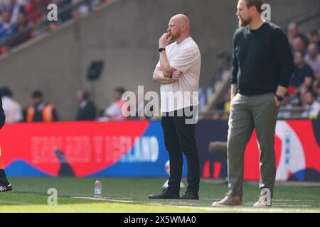 London, Großbritannien. Mai 2024. Andy Whing, Manager von Solihull Moors während des Gateshead FC gegen Solihull Moors FC FA Trophy Final im Wembley Stadium, London, England, Vereinigtes Königreich am 11. Mai 2024 Credit: Every Second Media/Alamy Live News Stockfoto