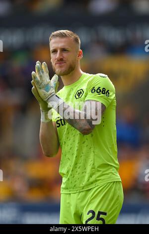 Molineux, Wolverhampton am Samstag, den 11. Mai 2024. Daniel Bentley, Torhüter der Wolves während des Premier League-Spiels zwischen Wolverhampton Wanderers und Crystal Palace in Molineux, Wolverhampton am Samstag, den 11. Mai 2024. (Foto: Gustavo Pantano | MI News) Credit: MI News & Sport /Alamy Live News Stockfoto