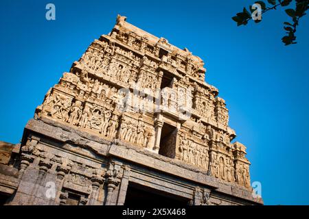 Gingee Venkataramana Tempel im Gingee Fort Complex, Villupuram District, Tamil Nadu, Indien. Stockfoto