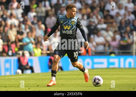 London, Großbritannien. Mai 2024. Manuel Benson von Burnley während des Spiels Spurs vs Burnley, Premier League im Tottenham Hotspur Stadium London. Dieses Bild ist NUR für REDAKTIONELLE ZWECKE bestimmt. Für jede andere Verwendung ist eine Lizenz von Football DataCo erforderlich. Quelle: MARTIN DALTON/Alamy Live News Stockfoto