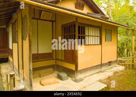 Japan, Inuyama, Urakuen Garden, Jo-an Teehaus, Stockfoto