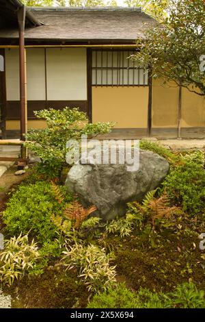 Japan, Inuyama, Urakuen Garden, Jo-an Teehaus, Stockfoto