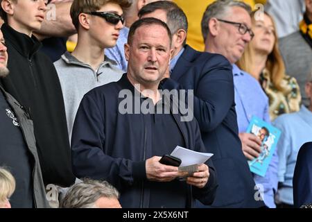 Teilnahme des englischen Assistenzmanagers Steve Holland beim Premier League-Spiel Wolverhampton Wanderers gegen Crystal Palace in Molineux, Wolverhampton, Vereinigtes Königreich, 11. Mai 2024 (Foto: Cody Froggatt/News Images) Stockfoto