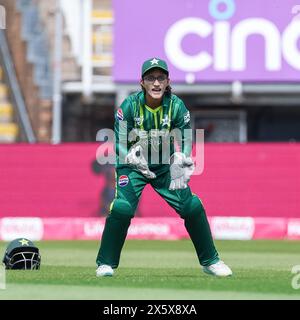 Birmingham, Großbritannien. Mai 2024. Muneeba All of Pakistan hielt Wicket während des 1. Vitality Women's IT20-Spiels zwischen England Women und Pakistan Women am 11. Mai 2024 im Edgbaston Cricket Ground in Birmingham, England. Foto von Stuart Leggett. Nur redaktionelle Verwendung, Lizenz für kommerzielle Nutzung erforderlich. Keine Verwendung bei Wetten, Spielen oder Publikationen eines einzelnen Clubs/einer Liga/eines Spielers. Quelle: UK Sports Pics Ltd/Alamy Live News Stockfoto