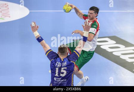 Guimarães, 05/2024 - A selecçaõ Nacional de Andebol AA de Portugal defrontou esta tarde no Pavilhão da Unidade Vimaranense a Seleção da Bósnia Herzgovina. Salvador(ml Pereira/ira/Global Imagens) Credit: Atlantico Press/Alamy Live News Stockfoto