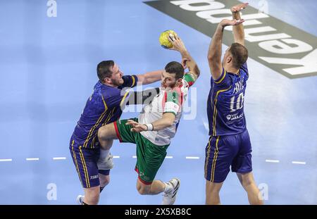 Guimarães, 05/2024 - A selecçaõ Nacional de Andebol AA de Portugal defrontou esta tarde no Pavilhão da Unidade Vimaranense a Seleção da Bósnia Herzgovina. Rui Silva&#M3;(Miguel Pereira/Global Imagens) Credit: Atlantico Press/Alamy Live News Stockfoto