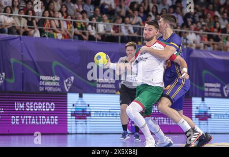 Guimarães, 05/2024 - A selecçaõ Nacional de Andebol AA de Portugal defrontou esta tarde no Pavilhão da Unidade Vimaranense a Seleção da Bósnia Herzgovina. Miguel Mart#ns (Miguel Pereira/Global Imagens) Credit: Atlantico Press/Alamy Live News Stockfoto