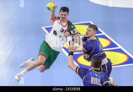 Guimarães, 05/2024 - A selecçaõ Nacional de Andebol AA de Portugal defrontou esta tarde no Pavilhão da Unidade Vimaranense a Seleção da Bósnia Herzgovina. Salvador(ml Pereira/ira/Global Imagens) Credit: Atlantico Press/Alamy Live News Stockfoto