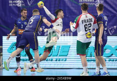 Guimarães, 05/2024 - A selecçaõ Nacional de Andebol AA de Portugal defrontou esta tarde no Pavilhão da Unidade Vimaranense a Seleção da Bósnia Herzgovina. (Miguer Pea/ira/Global Imagens) Credit: Atlantico Press/Alamy Live News Stockfoto