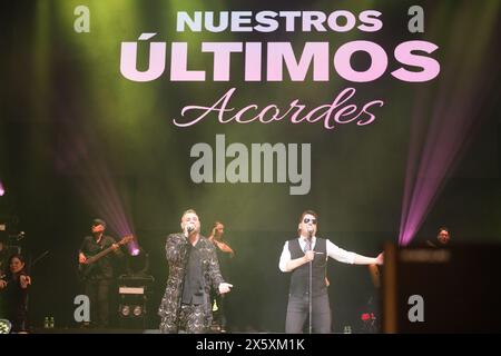 Madrid, Spanien. Mai 2024. Sänger Andy und Lucas treten während des Nuestros Últimas Chords Konzerts im Wizcenter in Madrid auf, 11. Mai 2024, Spanien Credit: SIPA USA/Alamy Live News Stockfoto