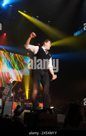 Madrid, Spanien. Mai 2024. Sänger Andy und Lucas treten während des Nuestros Últimas Chords Konzerts im Wizcenter in Madrid auf, 11. Mai 2024, Spanien Credit: SIPA USA/Alamy Live News Stockfoto